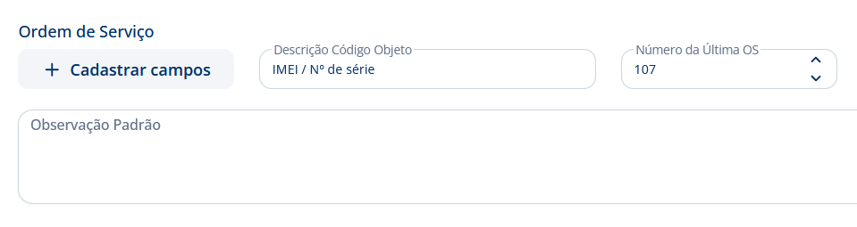 alt: imagem do campo de nome do objeto nas configurações da Ordem de Serviço